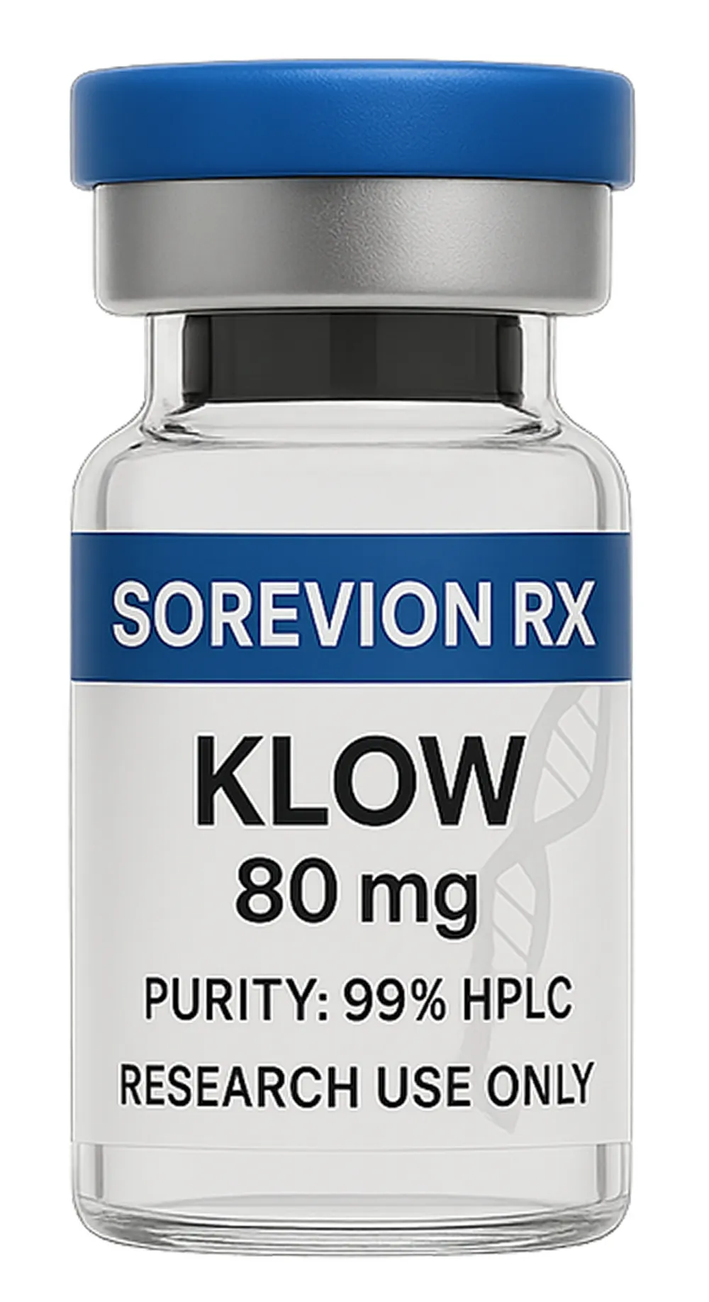 SOREVION RX KLOW 80mg research vial with 99% HPLC purity, KLOW 80mg Peptide