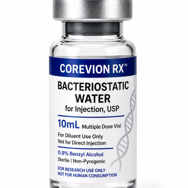 Bacteriostatic Water 10mL research peptide — independently verified via HPLC for laboratory use