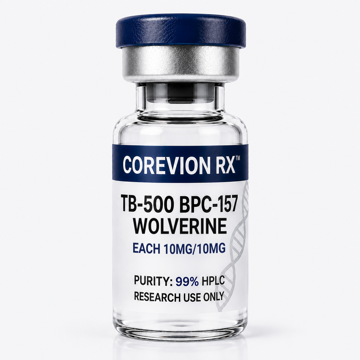 Wolverine Peptide Stack — BPC-157 + TB-500 (20mg) research peptide vial